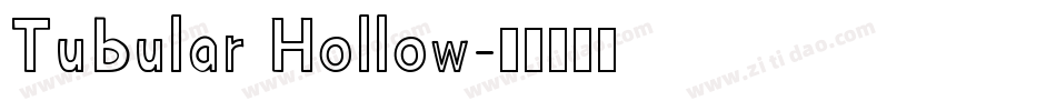 Tubular Hollow字体转换